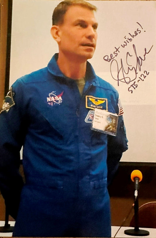 Astronaut Stanley Love hand-signed 4x6'' photo