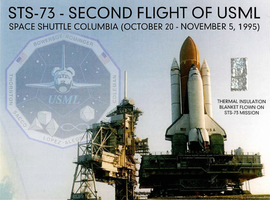 STS-73 flown artifact presentation