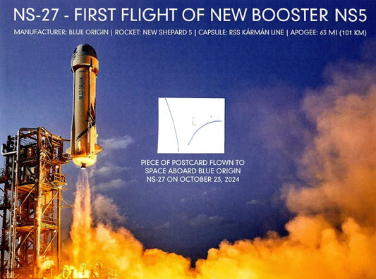 Blue Origin Mission NS27 flown artifact presentation