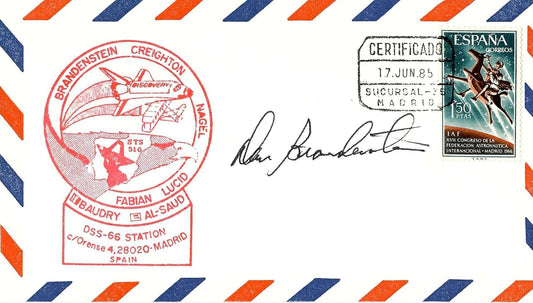 Astronaut Daniel Brandenstein hand-signed STS-51-G cover