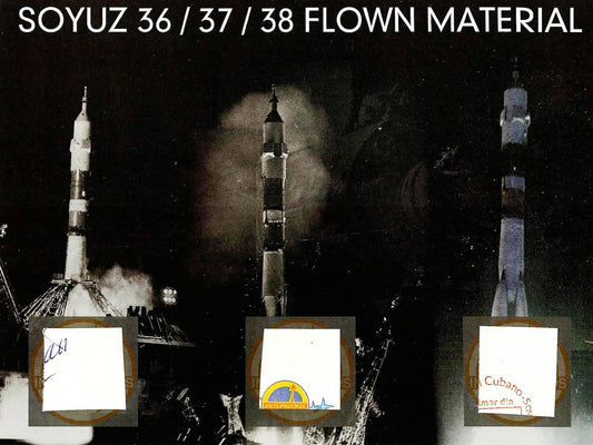 Soyuz 36, 37 & 38 flown artifact presentation