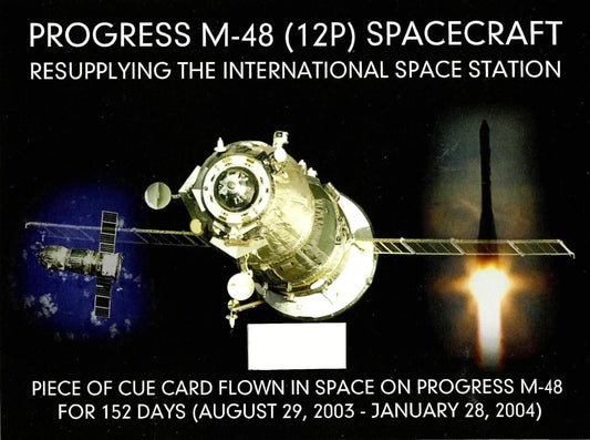 Progress M-48 flown artifact presentation