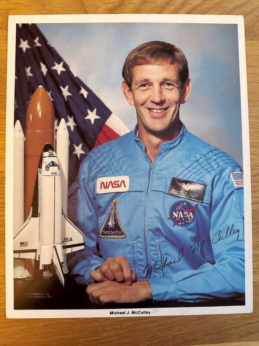 Astronaut Michael McCulley autopen-signed 8x10'' portrait